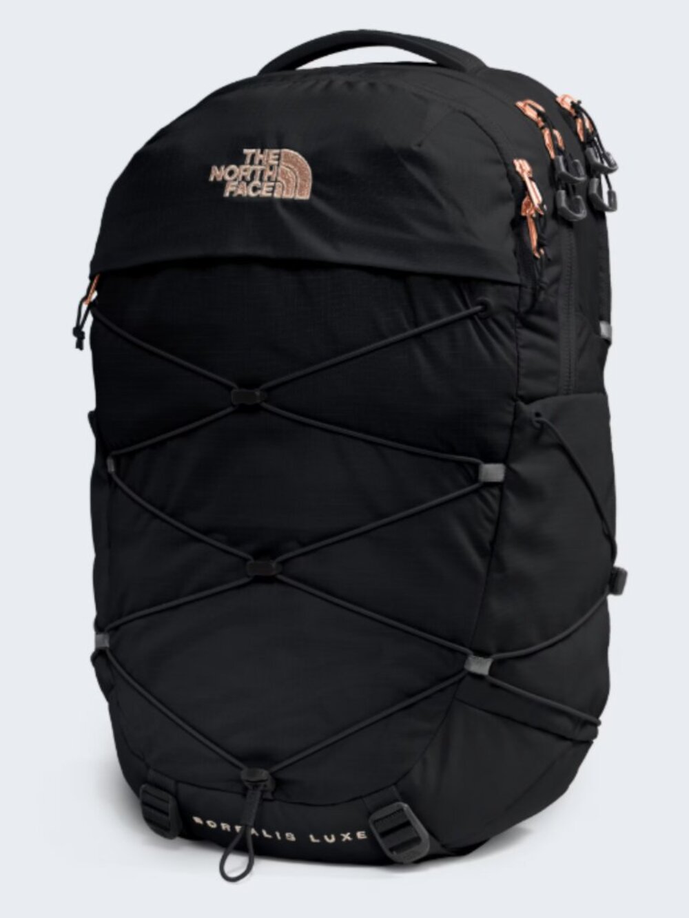 NEW The North Face Borealis Luxe Backpack Black Rose Gold Hardware 27L Gift Gym